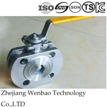 Italy Thin Manual Flagnged Ball Valve with High Platform